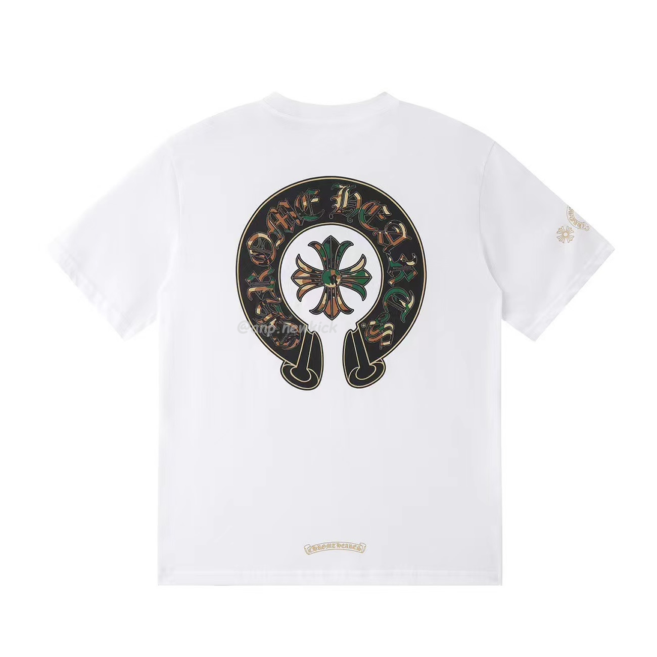 Chrome Hearts White Horseshoe Camo Tee (3) - newkick.app